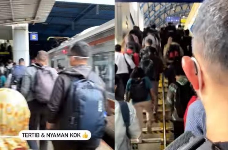 Potret Adrian Maulana Berangkat Kerja Naik KRL (Instagram/@adrianmaulana)
