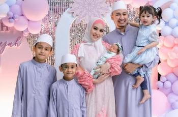 9 Potret Tasyakuran Ultah Anak Kartika Putri, Bareng Akikah Putri Kedua