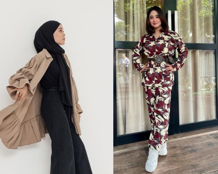 Adu Gaya Lesti Kejora dan Dewi Perssik. (Instagram/lestykejora dan dewiperssik9)