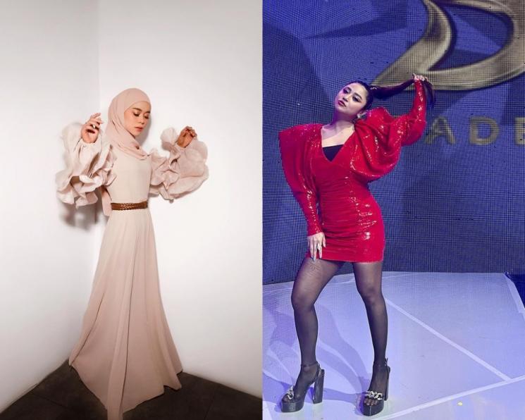 Adu Gaya Lesti Kejora dan Dewi Perssik. (Instagram/lestykejora dan dewiperssik9)