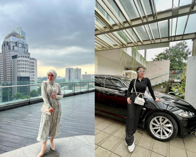 Adu Gaya Lesti Kejora dan Dewi Perssik. (Instagram/lestykejora dan dewiperssik9)