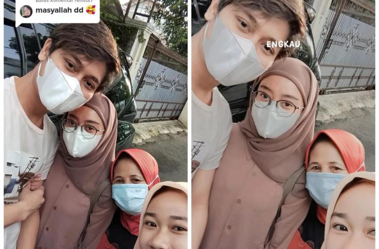 Rizky Billar dimintai foto oleh tetangga (TikTok/@iinnayati306)