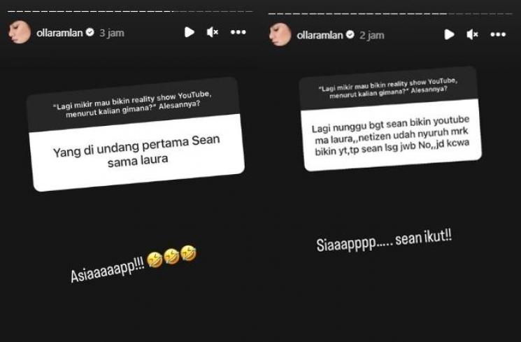 Sikap Olla Ramlan ke Laura Calon Mantu. (Instagram/ollaramlan)
