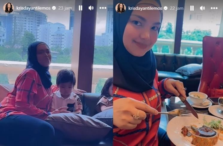 Momen akrab Krisdayanti dan Siti Nurhaliza (Instagram/@ctdk)