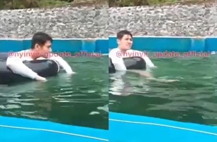 Potret Lesti Kejora dan Rizky Billar Berenang Pakai Ban (Instagram/@nyinyir_update_official)