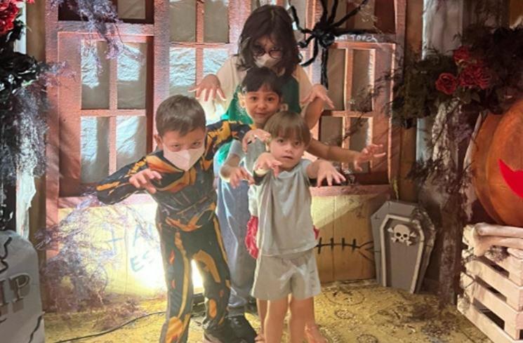 Potret Anak Artis saat Pakai Kostum Halloween. (Instagram/celine_evangelista)