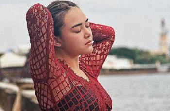 Pakai Kebaya Merah Transparan, Amanda Manopo Dicibir: Aurat Kelihatan