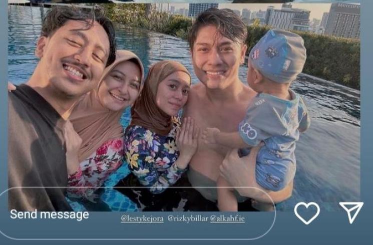 Momen Liburan Lesti Kejora dan Rizky Billar di Thailand (Instagram/shaniaindryn)