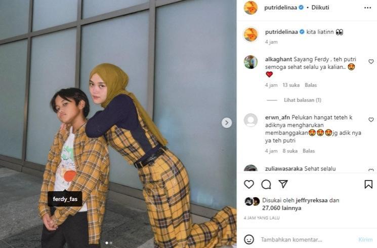 Putri Delina diduga menyentil Nathalie Holscher. (Instagram/putridelinaa)