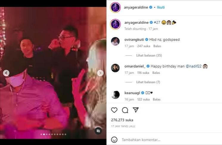 Momen Anya Geraldine Rayakan Ultah Pacar. (Instagram/anyageraldine)