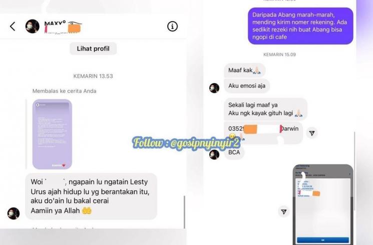 Kiky Saputri bungkam fans fanatik Lesti Kejora (Instagram/@gosipnyinyir2)