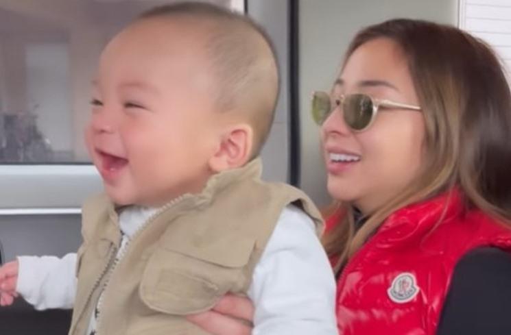 Potret Baby Izz liburan di Jepang. (Instagram/@indpriw)