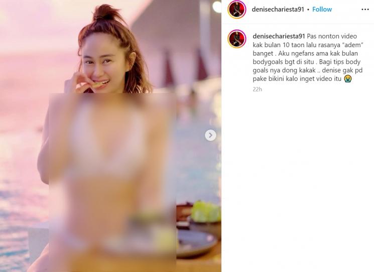 Denise Chariesta pakai bikini (Instagram/denisechariesta91)