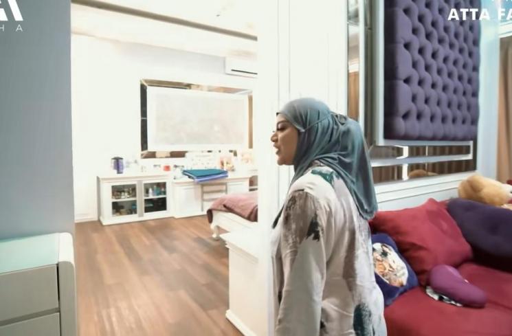 Potret mewah kamar Aurel Hermansyah di Istana Cinere. (YouTube/AH)