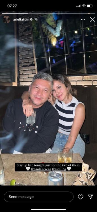Gading Marten dan Paola Serena (instagram/@arieltatum)