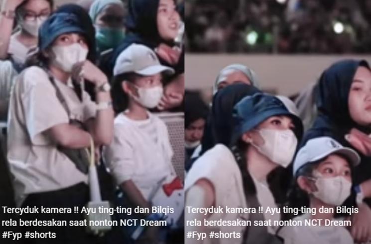Potret Ayu Ting Ting dan Bilqis nonton konser K-Pop (YouTube/OJSELEB)