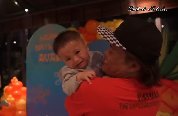 Momen Nathalie Holscher dan Adzam di Ultah Sule (YouTube Nathalie Holscher)