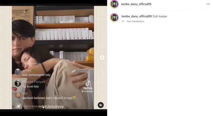 Laura Meizani nangis karena Nikita Mirzani (Instagram/lambe_danu_official99)