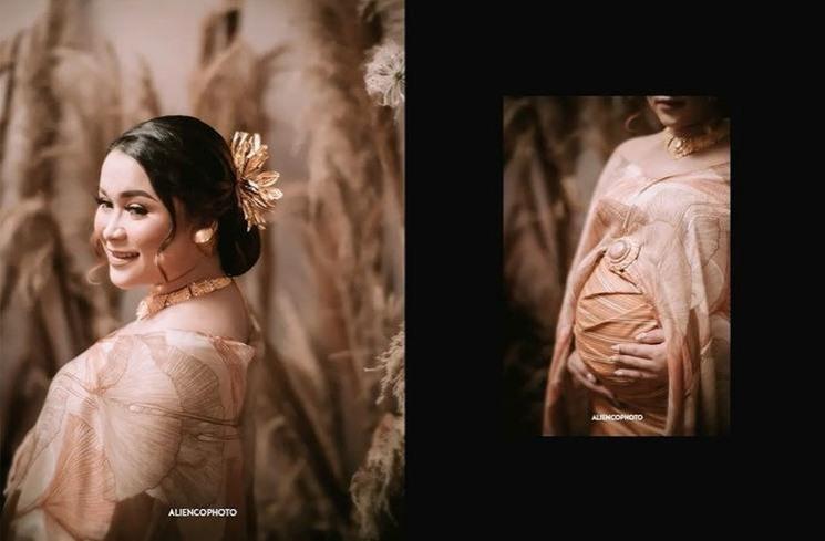 Maternity Shoot Syifa Adik Ayu Ting Ting. (Instagram/@syifaasyifaa)