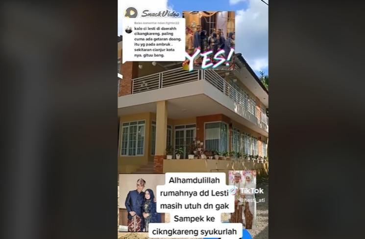 Potret Rumah Lesti Kejora di Cianjur (TikTok/@hesti_ati)