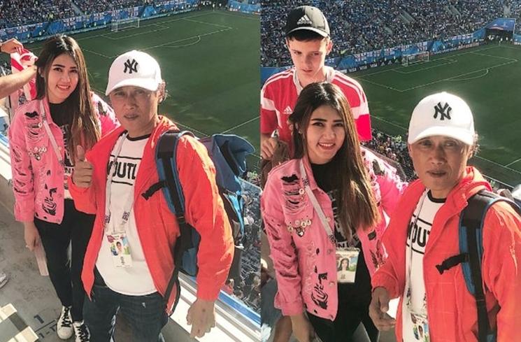 Artis Wanita Penggila Bola (Instagram/@viavallen)