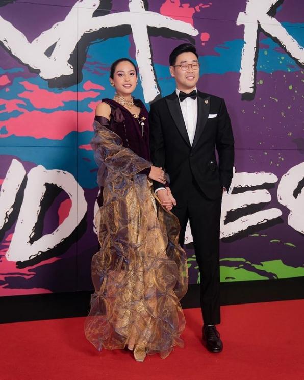 Potret Artis di Red Carpet FFI 2022. (Instagram/maudyayunda)