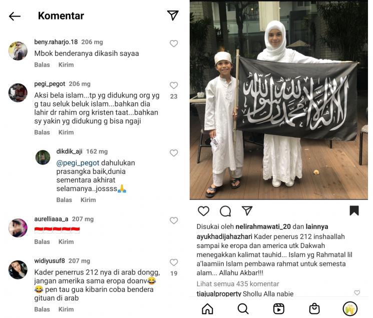 Ayu Azhari klarifikasi usai dicap jadi pengikut HTI. (Instagram/ayukhadijahazhari)