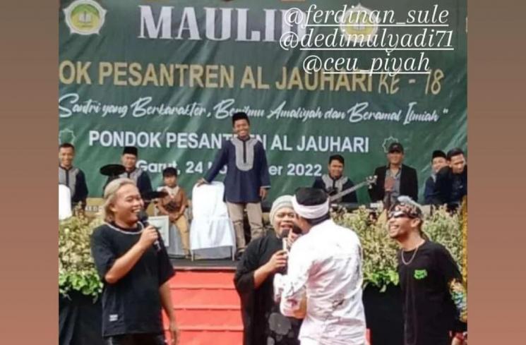 Sule dikabarkan dangdutan di acara Maulid Nabi (TikTok/@aingsunda_10)