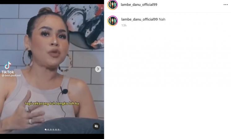 Melaney Ricardo curhat tentang pernikahan (Instagram/lambe_danu_official99)