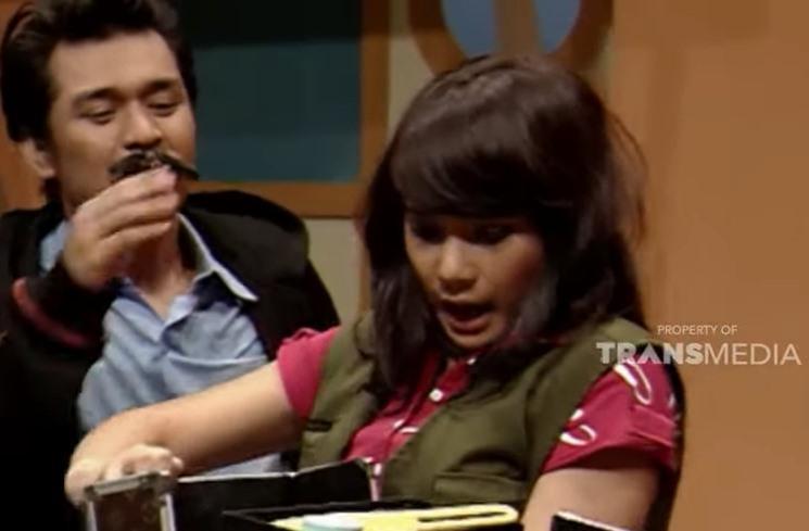 Potret Lawas Nagita Slavina Main Sketsa Komedi. (YouTube/TRANS TV Official)