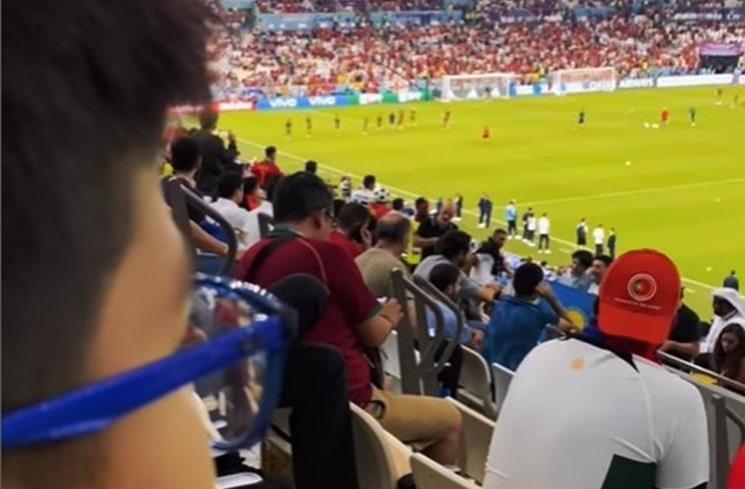 Potret anak Nikita Mirzani nonton Piala Dunia di Qatar. (Instagram/@nikitamirzanimawardi_172)