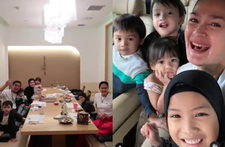 Potret Donna Harun Bareng 4 Cucu (Instagram/@donnaharunofficial)