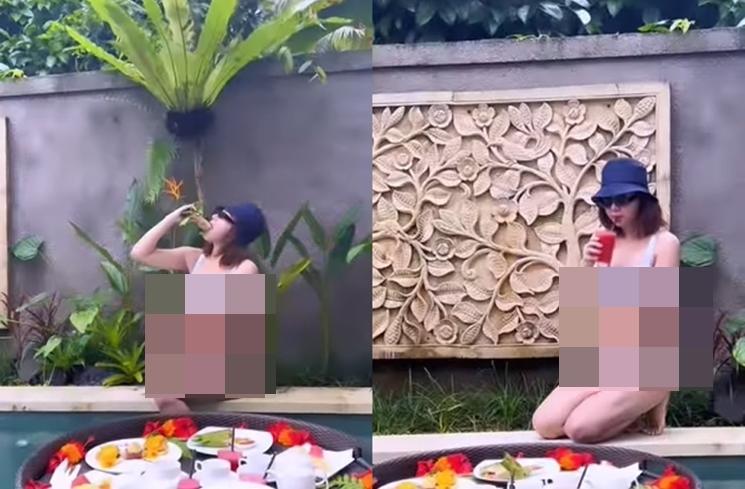 Potret Aksi Nyeleneh Denise Cariesta (Instagram/@denisechariesta91)
