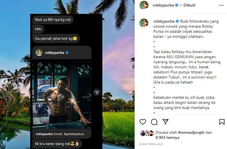 Robby Purba marah-marah di Instagram. (Instagram/@robbypurba)