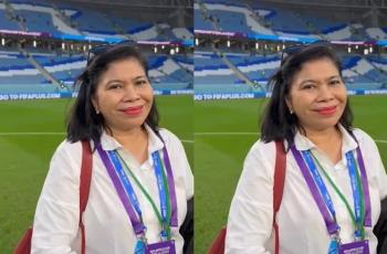 6 Potret Istri dan Anak Hotman Paris Nonton Piala Dunia di Qatar, Bahagia Banget