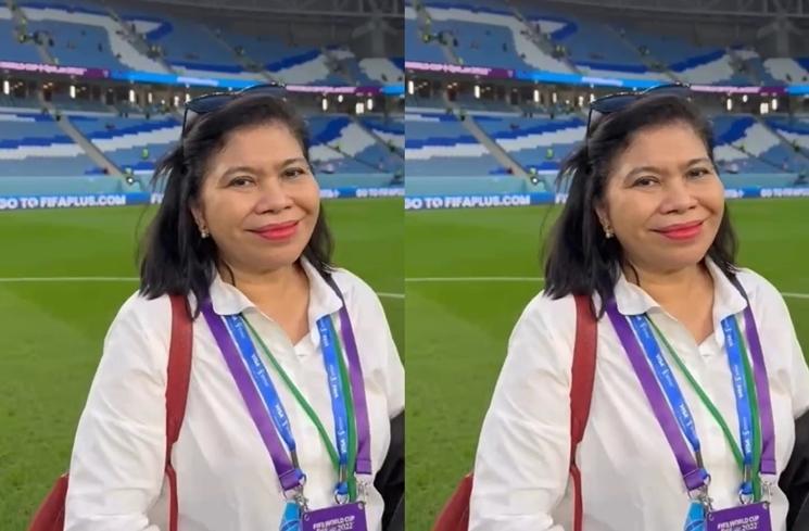 Potret Istri Hotman Paris Nonton Piala Dunia di Qatar (instagram/@hotmanparisofficial)