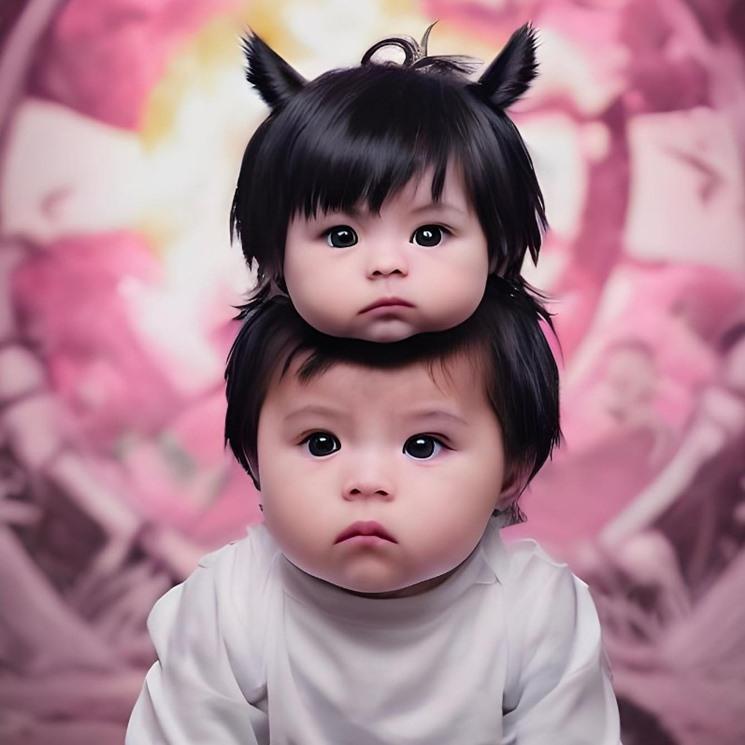 Potret avatar AI anak artis. (Instagram/@attahalilintar)