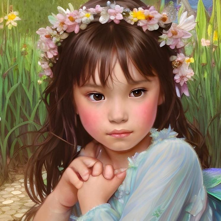 Potret avatar AI anak artis. (Instagram/@gadiiing)