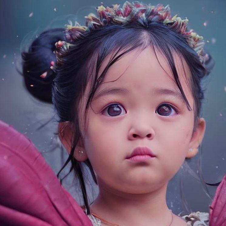 Potret avatar AI anak artis. (Instagram/@ruben_onsu)