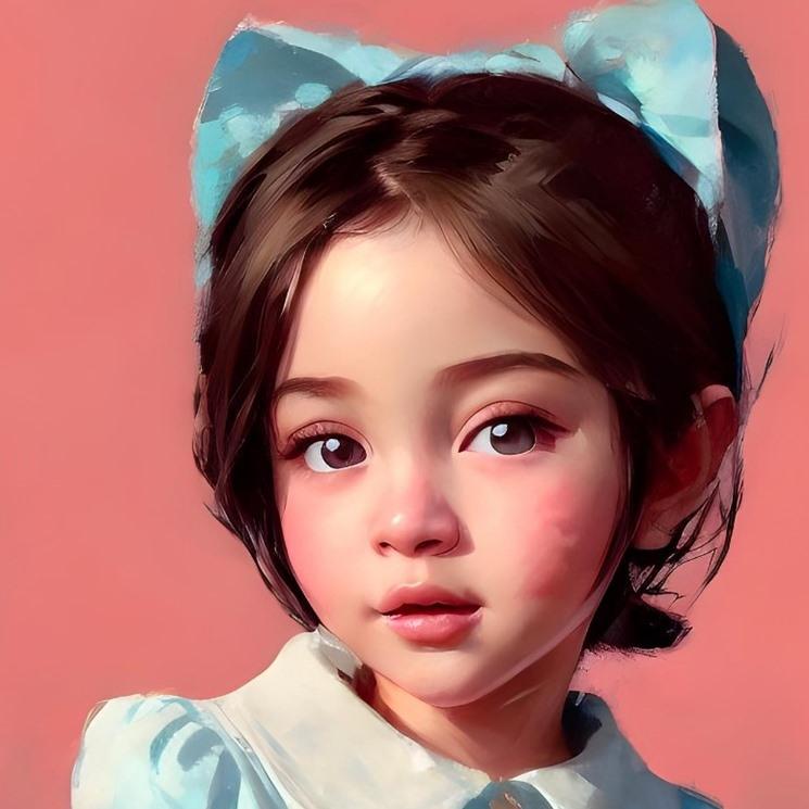Potret avatar AI anak artis. (Instagram/@marginw)