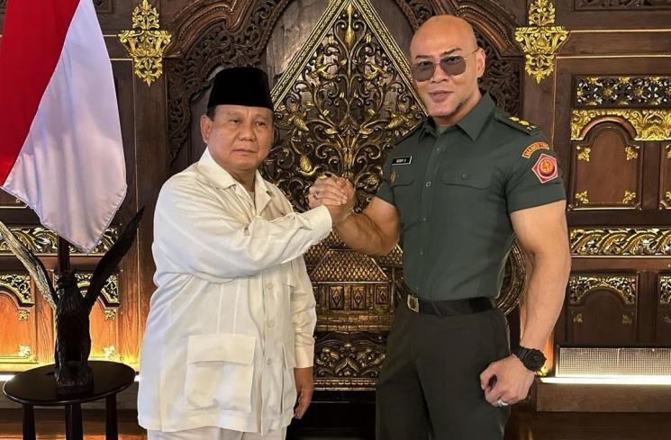 Deddy Corbuzier dan Prabowo (Instagram/mastercorbuzier)
