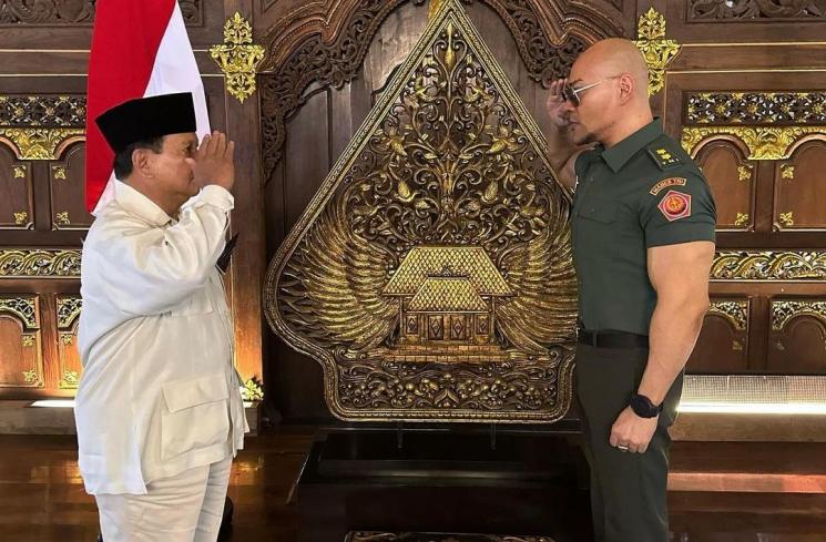 Deddy Corbuzier dan Prabowo (Instagram/mastercorbuzier)