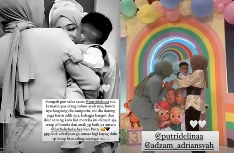 Putri Delina di Ultah Adzam (instagram/@putridelinaa)