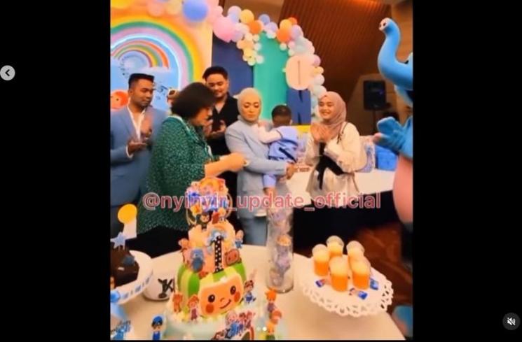 Momen Putri Delina Hadiri Ultah Adzam. (Instagram/@nathalieholscher)