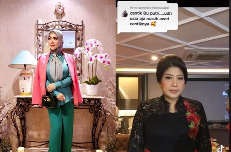 Adu Gaya Syahrini Vs Putri Candrawathi. (Instagram/princessyahrini dan TikTok/baradha_r.m.s_silalahi)