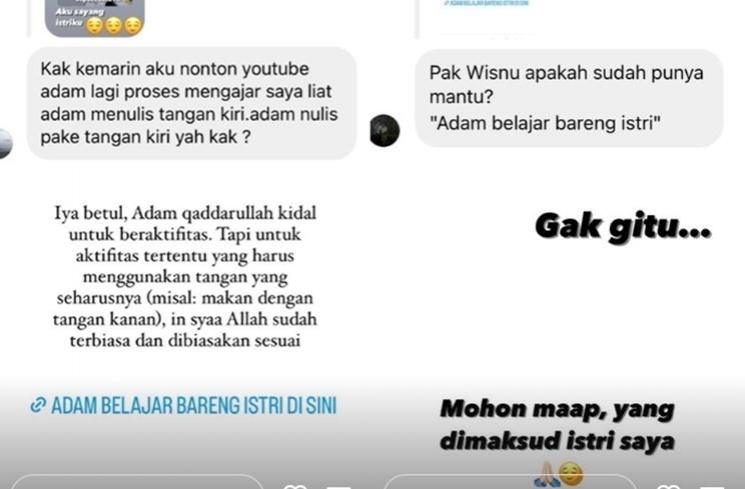 Keterangan video Teuku Wisnu bikin salah paham. (Instagram/@teukuwisnu)
