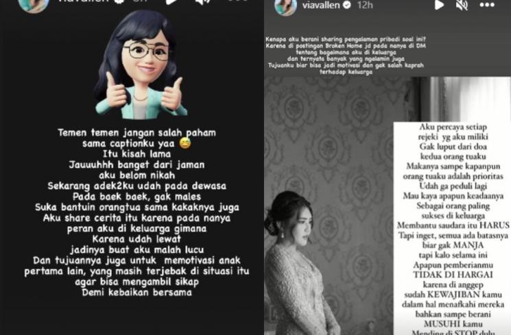 Curhatan Via Vallen Jadi Anak Pertama. (Instagram/viavallen)