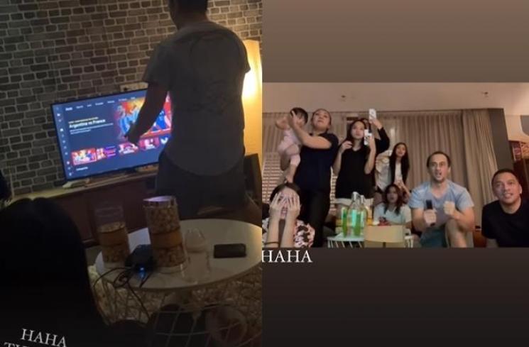 Artis Nobar Final Piala Dunia 2022 (Instagram/naura.ayu)