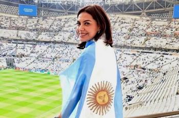 10 Potret Artis Nobar Final Piala Dunia 2022, Maia Estianty dan Najwa Shihab Langsung di Qatar