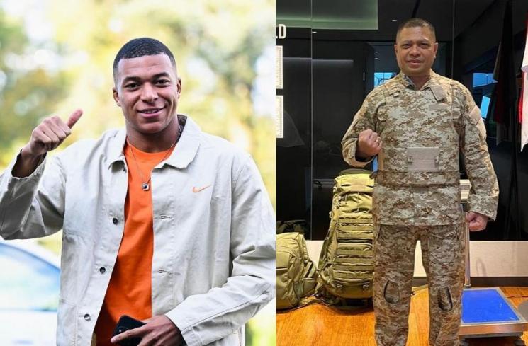 Adu Gaya Raul Lemos dan Kylian Mbappe. (Instagram/raullemos06/k.mbappe)